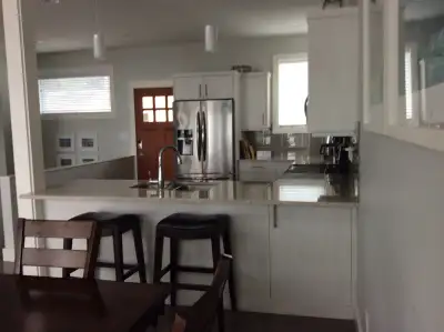 Cosy south facing furnished house. S/S appliances, Propane fireplace, Parking, Outdoor activities, B...