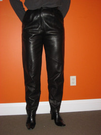 Leather & Suede Pants - Ladies - size 10