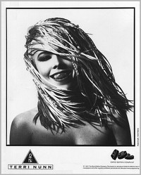 TERRI NUNN MOMENT OF TRUTH 8x10 B&W 1991 PRESS PHOTO