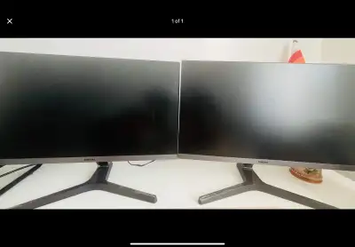 Two 24 inches Samsung monitors, View more