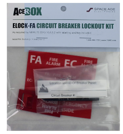 ACEROX ELOCK-FA Circuit Breaker Lockout Kit (Space Age Electr.), View more