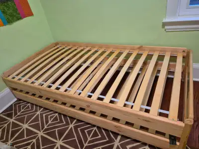 Ikea Utaker Bed - Stackable twins, pine, View more
