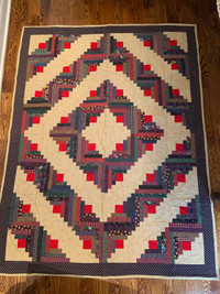 Log Cabin Quilt - throw size 
