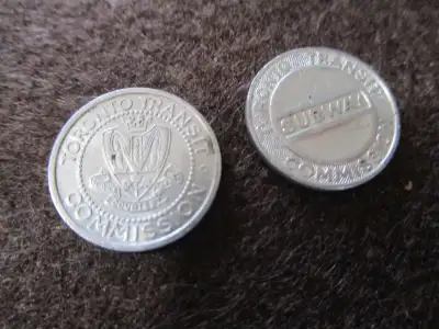 2 X Jetons (Token) Toronto Transit Commission, View more