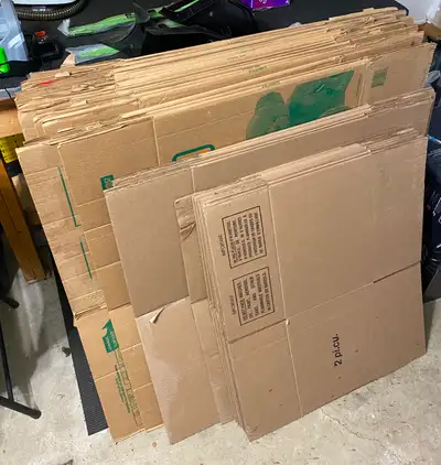 ENGLISH We recently moved and purchased all of these boxes from U-Haul for our move. The total cost...
