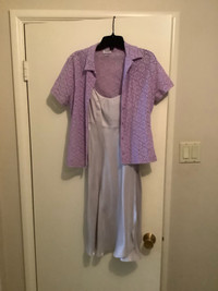 Lavender two piece dress