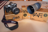 Nikon F65 avec 2 lentilles