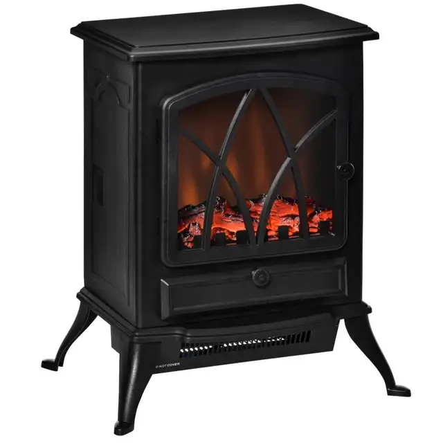 750W/1500W Free Stand Electric Fireplace Stove Heater Adjustabl in Stoves, Ovens & Ranges in Markham / York Region - Image 11