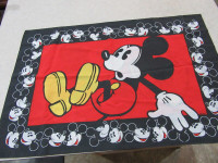 Red / Black Mickey Disney twin sheet set/ Curtain toppers