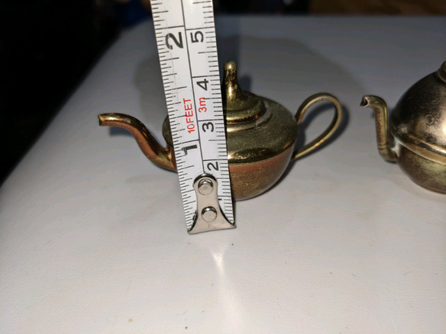 Vintage miniature metal Teapot, watering can, etc. with Lid in Arts & Collectibles in City of Toronto - Image 3