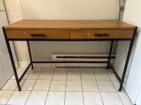 Walnut sitting desk / console desk