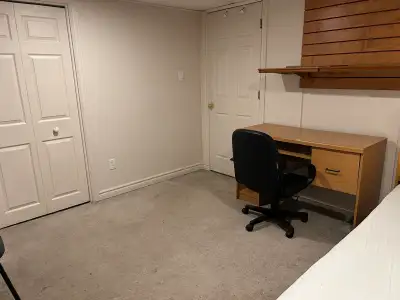 Males only , Private Room for rent $750 / month. Close to Downtown Lower level, Heat and hydro ,WiFi...