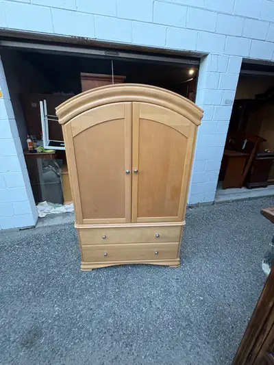 Free delivery used Wooden Armoire with Drawers, View more