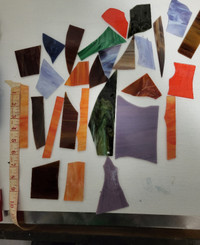 Pieces of Stained Glass.