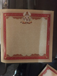 Wedding cards Hindu, envelopes and string over 500 new $150