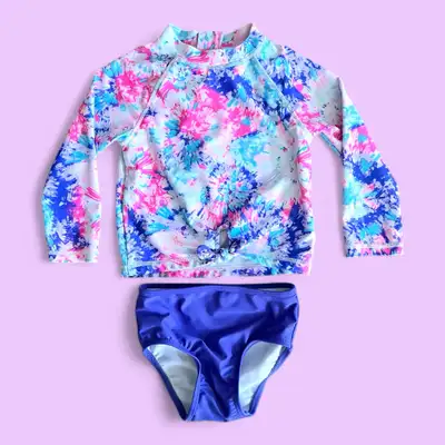 (12-18m) 2pc Swimsuit [Joe Fresh] girls Rash Guard Bathing Suit, View more