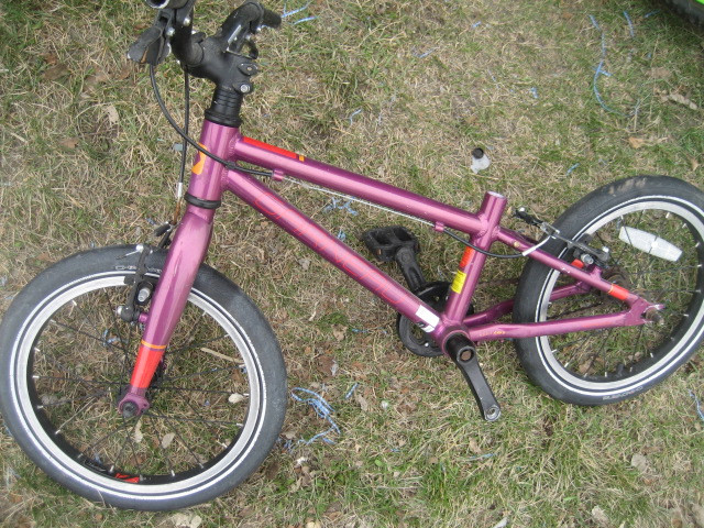 garneau bmx kid bike for parts / repair, 9 in frame, missing lef in BMX in Calgary