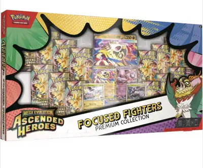 Case Pokemon Ascended Heroes Focused Fighters Premium Collecti, View more