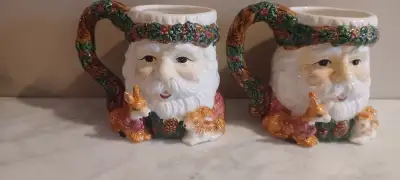 1LEFT SANTA CLAUS Christmas 3D Coffee Cup Mug with Deer&Rabbit , View more