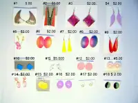 Vintage Costume jewellery earrings  14@$2 1@$3 3@$5, all $35