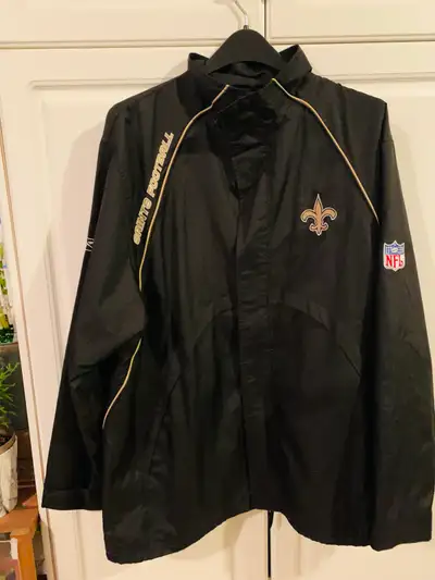 Men Windbreaker NFL Saints Jacket (large), View more