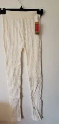 Leggings tricot blanc cassé NEUF