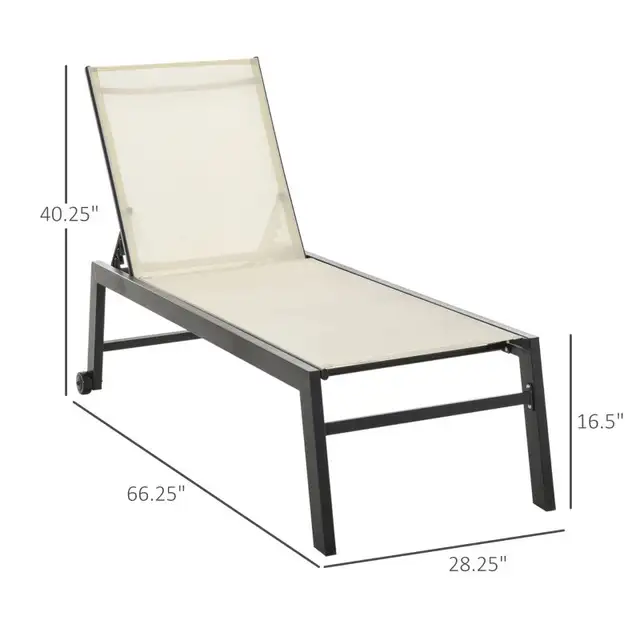 Outdoor Lounge Chair, Patio Lounger in Patio & Garden Furniture in Markham / York Region - Image 4