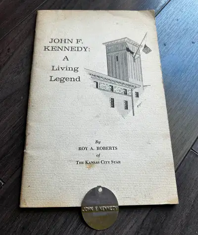 1964 John Kennedy Living Legend BOOK & medallion  KC Star US., View more