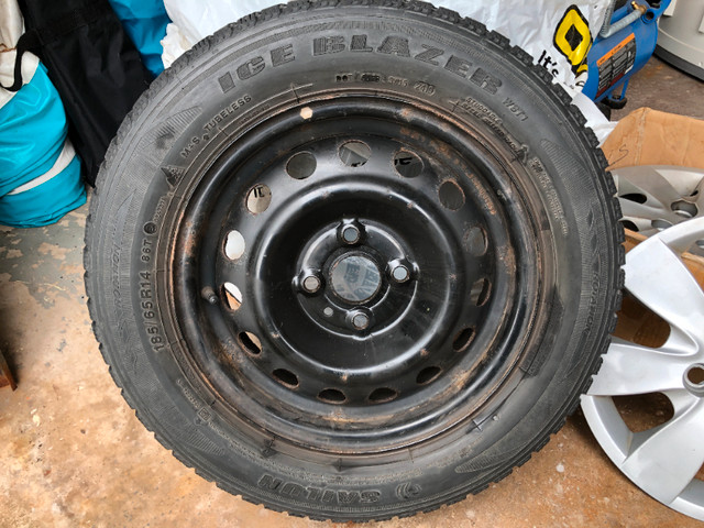 x4 SAILUN ICE BLAZER WST1 185/65R14 86T tires, rims & hardware in Tires & Rims in Dartmouth - Image 4