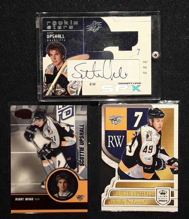 HOCKEY CARDS - UPSHALL- ROOKIE JERSEY/AUTOGRAPH