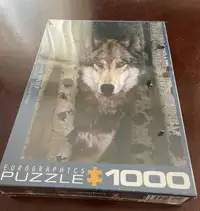 1000 piece Gray Wolf Eurographics Puzzle - Sealed