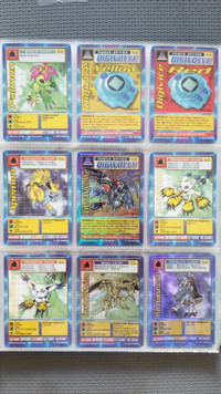 Digimon Digital Monsters 1st Edition 1999 cards LP / NM - 3/3