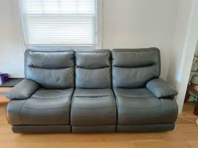 Two Leather Recliner  Sofa, View more