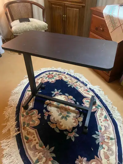 Medical top over bed table with wheels, View more