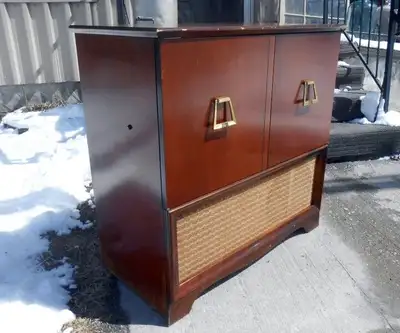Cabinet Audio en Bois Vintage, View more
