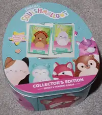 Squishmallows Collector's Tin with 168 Trading Cards