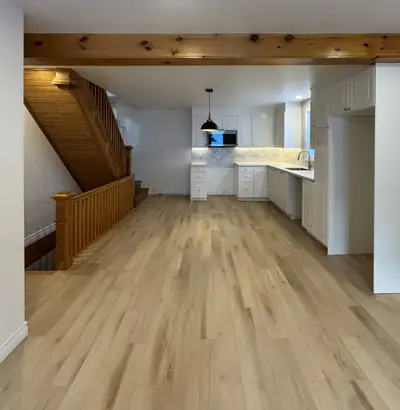 Très grand 5 1/2 sur trois étages, entièrement rénové et lumineux, au cœur du centre-ville de Lévis!...