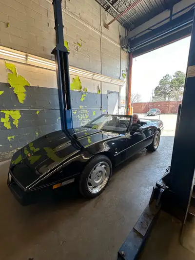 1978Black Corvette Convertible with new rims and Tires and low kilometres