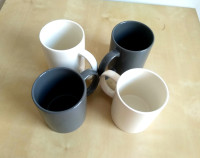 NEW – 4 – Stoneware Cups / Mugs Set / Tea - Coffee