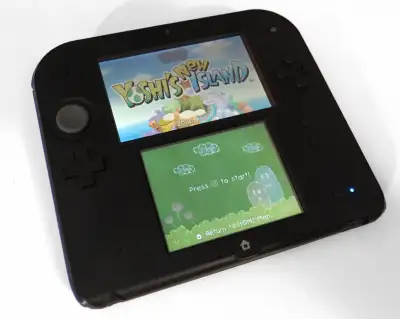 Black Blue Nintendo 2DS with 110+ 3DS games, View more