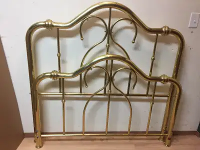 Headboard and Footboard only. Both are 54" wide. Headboard 53.5" high, Footboard 37.5" high. Made by...