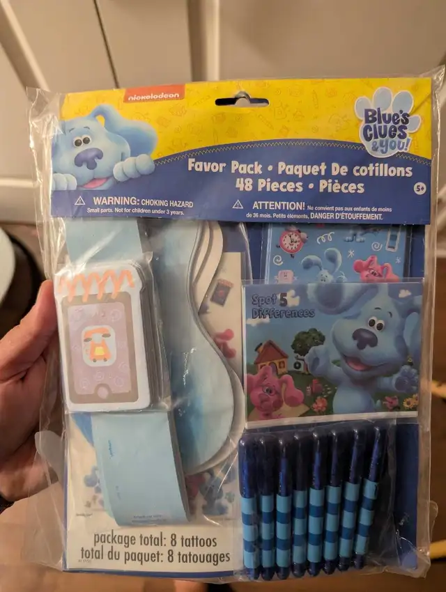 BLUES CLUES PARTY BAG LOOT GIFTS