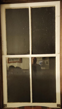 Antique Farmhouse Window Sashes - Wavy Glass, Storm Windows too