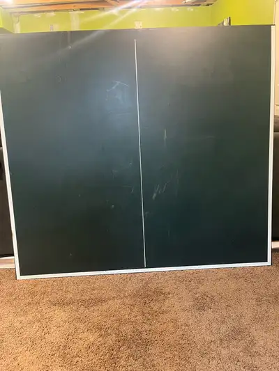 ping pong table top with paddles and net, View more