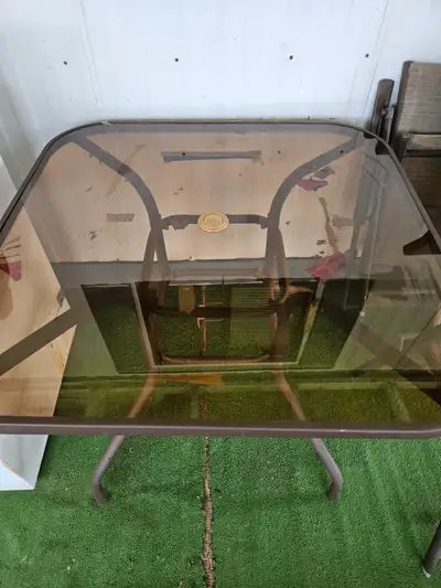 Outside glass table -2 chairs, View more