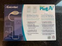 Actiontec MegaPlug A/V 200 Mbps Powerline Network Adapter Kit
