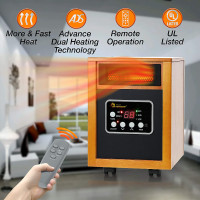 NEW-Dr Infrared Heater DR-968 Portable Space Heater, 1500-Watt
