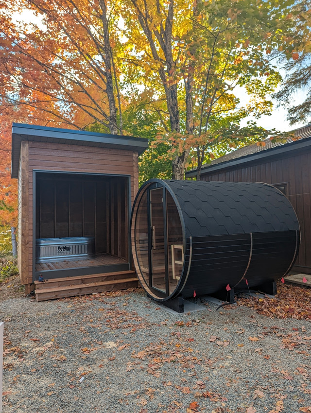 Clear Cedar Barrel Sauna *New* in Hot Tubs & Pools in St. Catharines - Image 4