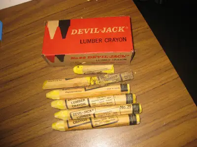 LUMBER CRAYONS - CRAYONS POUR LE BOIS JAUNE, View more