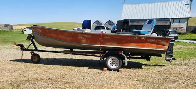 1979 Vanguard Aluminum Fishing Boat in Powerboats & Motorboats in Swift Current - Image 4